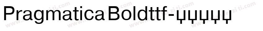 Pragmatica Boldttf字体转换